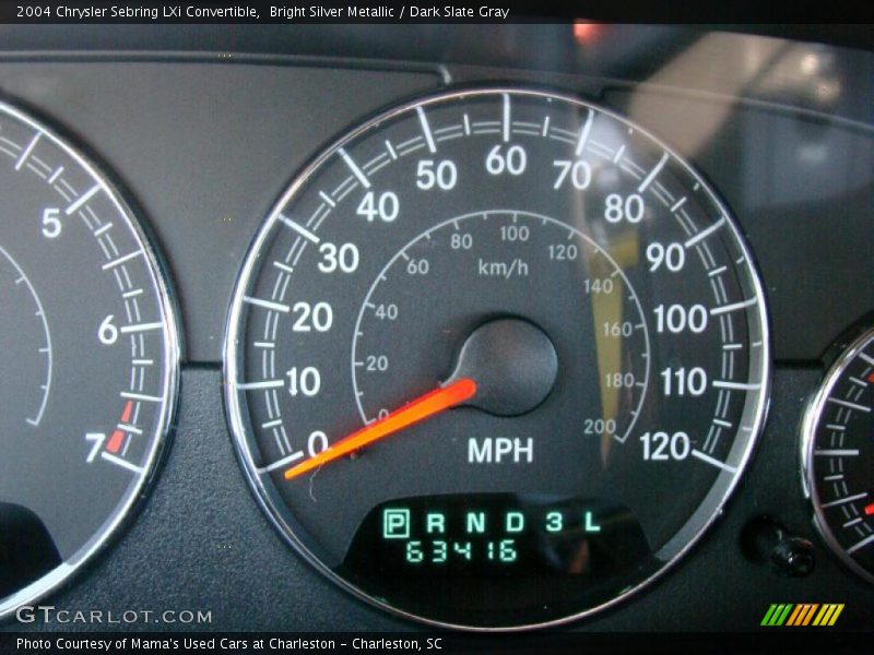 Bright Silver Metallic / Dark Slate Gray 2004 Chrysler Sebring LXi Convertible