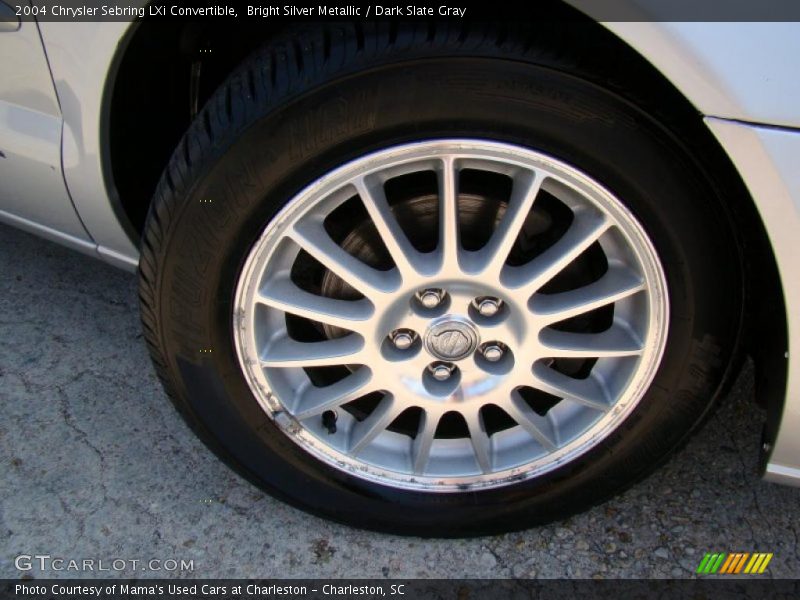 Bright Silver Metallic / Dark Slate Gray 2004 Chrysler Sebring LXi Convertible