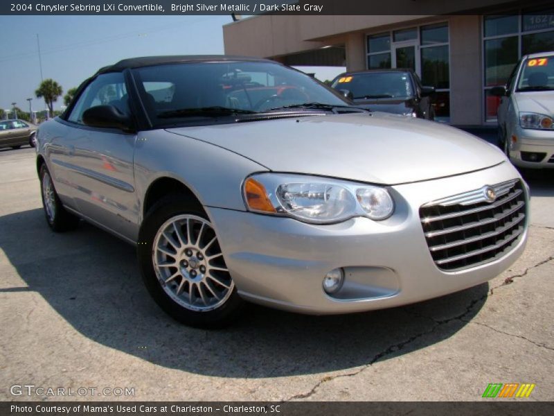 Bright Silver Metallic / Dark Slate Gray 2004 Chrysler Sebring LXi Convertible