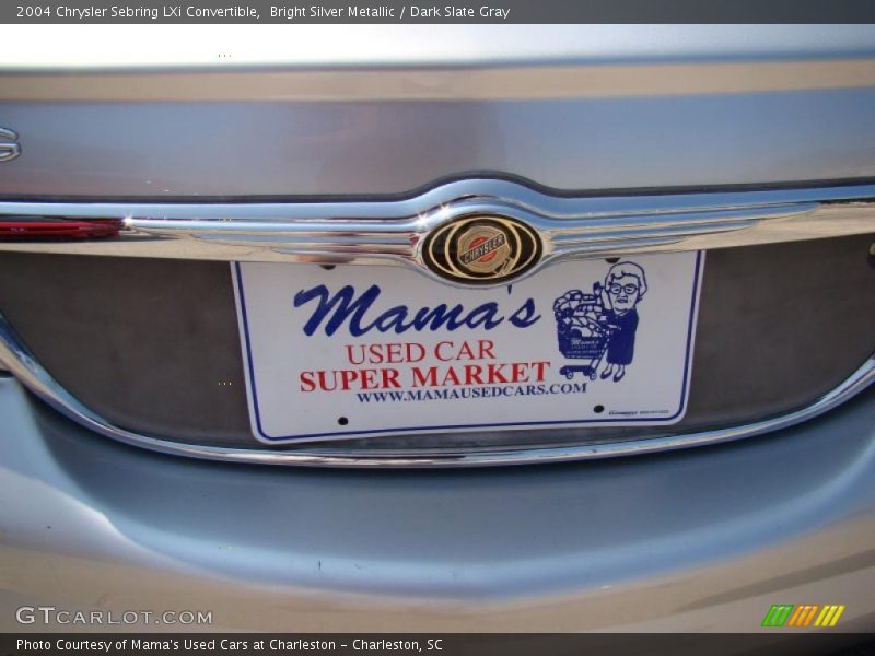 Bright Silver Metallic / Dark Slate Gray 2004 Chrysler Sebring LXi Convertible