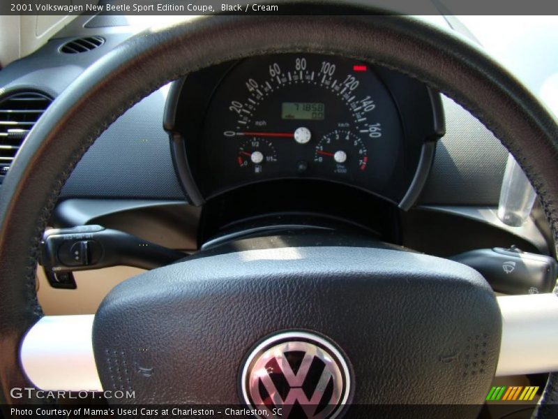 Black / Cream 2001 Volkswagen New Beetle Sport Edition Coupe