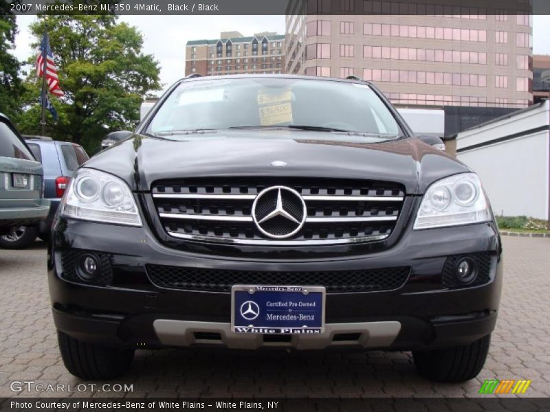 Black / Black 2007 Mercedes-Benz ML 350 4Matic