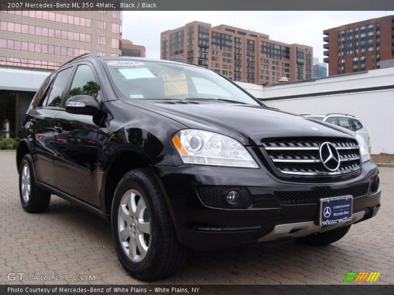 Black / Black 2007 Mercedes-Benz ML 350 4Matic