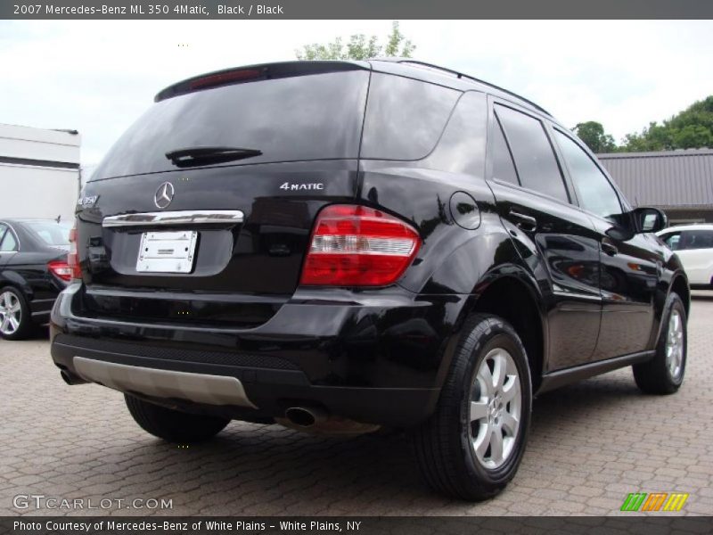 Black / Black 2007 Mercedes-Benz ML 350 4Matic