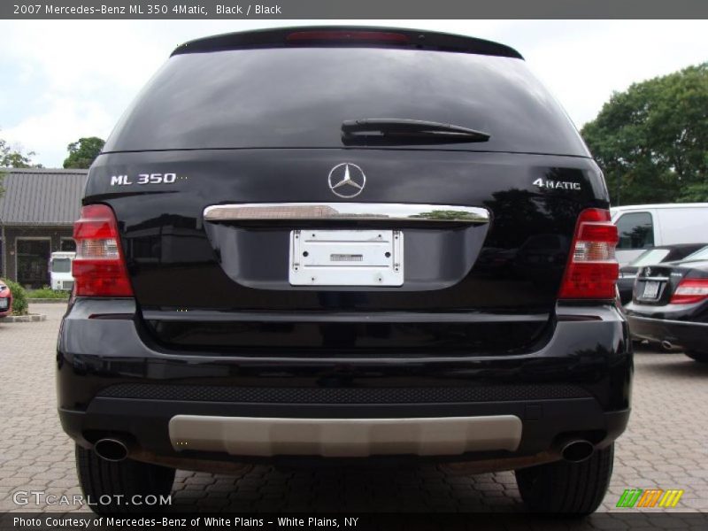 Black / Black 2007 Mercedes-Benz ML 350 4Matic
