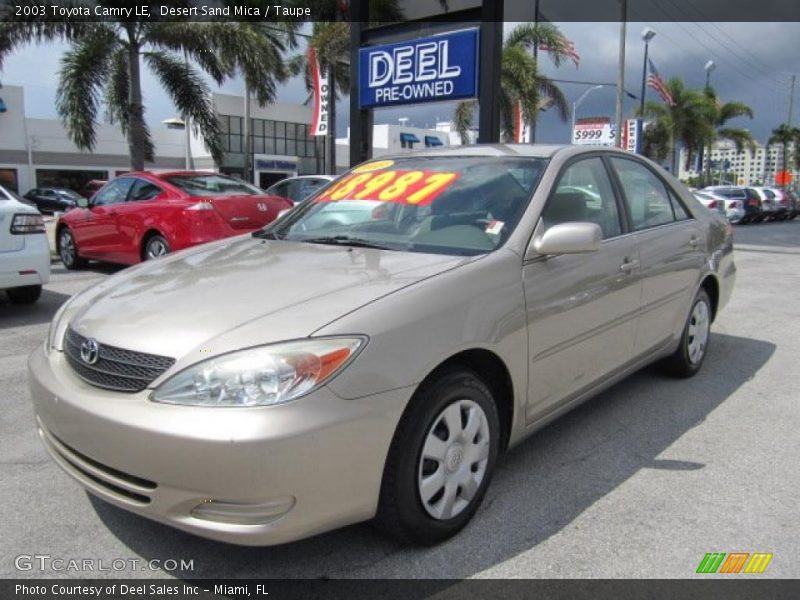 Desert Sand Mica / Taupe 2003 Toyota Camry LE