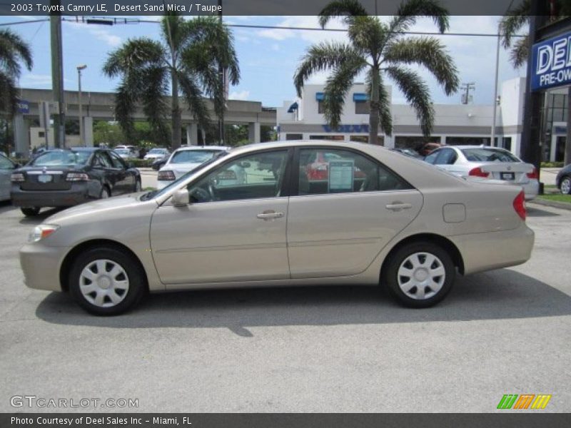 Desert Sand Mica / Taupe 2003 Toyota Camry LE