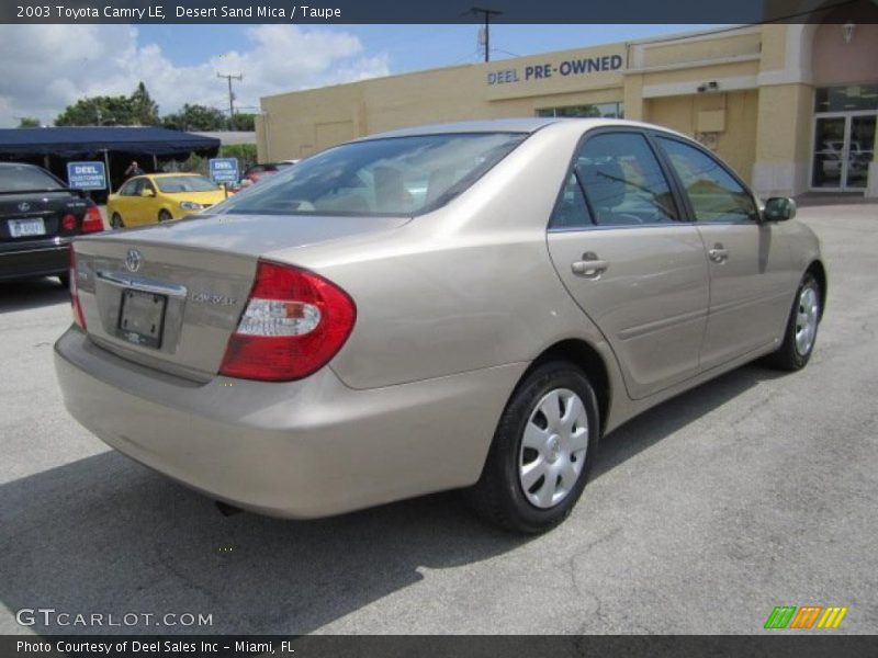 Desert Sand Mica / Taupe 2003 Toyota Camry LE