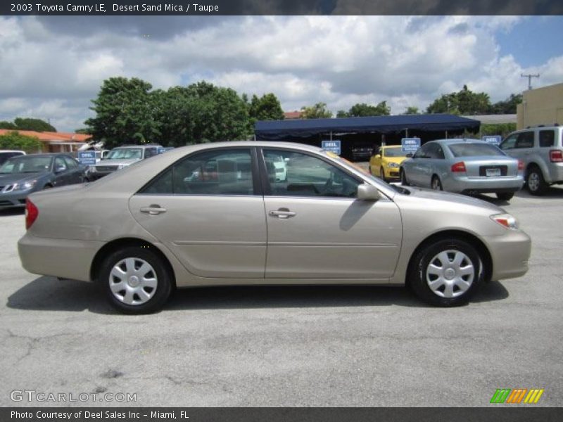 Desert Sand Mica / Taupe 2003 Toyota Camry LE