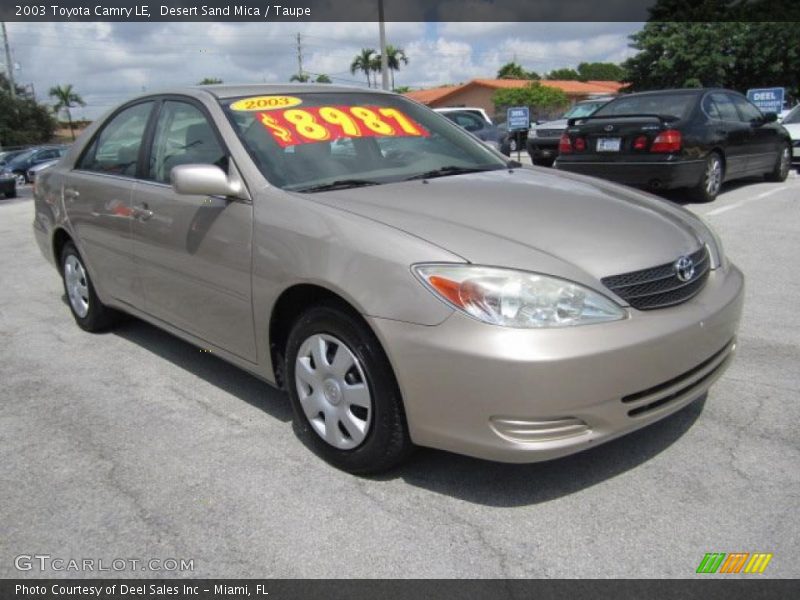 Desert Sand Mica / Taupe 2003 Toyota Camry LE