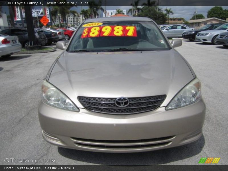 Desert Sand Mica / Taupe 2003 Toyota Camry LE