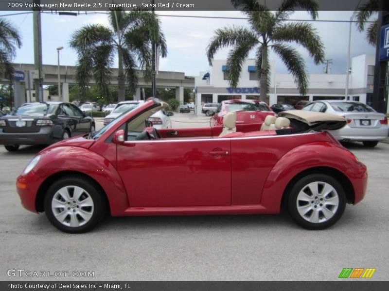 Salsa Red / Cream 2009 Volkswagen New Beetle 2.5 Convertible