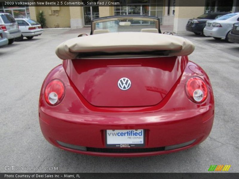 Salsa Red / Cream 2009 Volkswagen New Beetle 2.5 Convertible