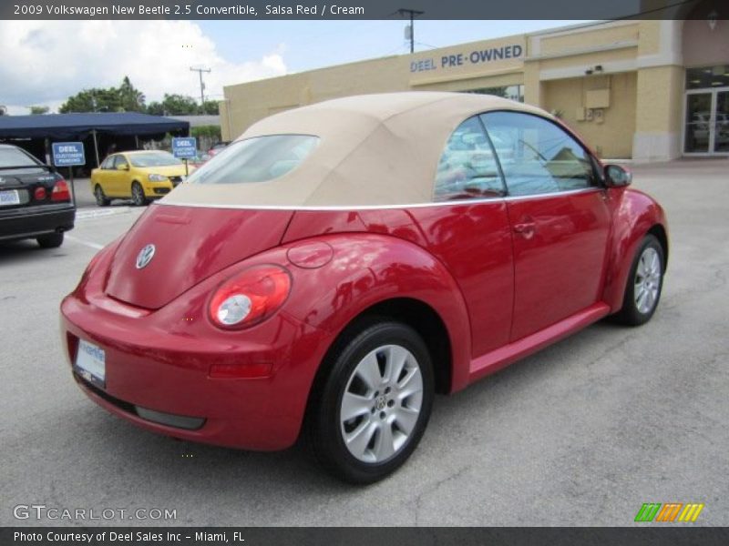Salsa Red / Cream 2009 Volkswagen New Beetle 2.5 Convertible