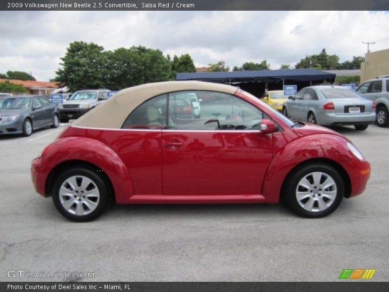 Salsa Red / Cream 2009 Volkswagen New Beetle 2.5 Convertible