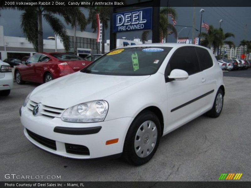 Candy White / Anthracite Black 2008 Volkswagen Rabbit 2 Door