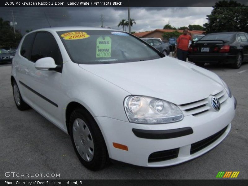 Candy White / Anthracite Black 2008 Volkswagen Rabbit 2 Door