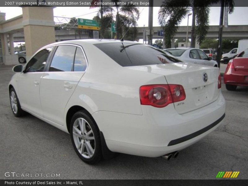 Campanella White / Pure Beige 2007 Volkswagen Jetta Wolfsburg Edition Sedan