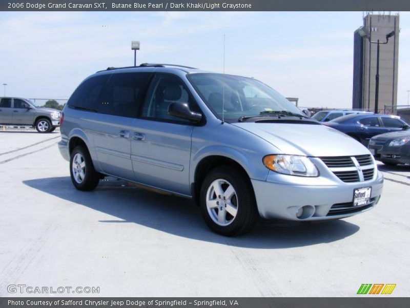 Butane Blue Pearl / Dark Khaki/Light Graystone 2006 Dodge Grand Caravan SXT