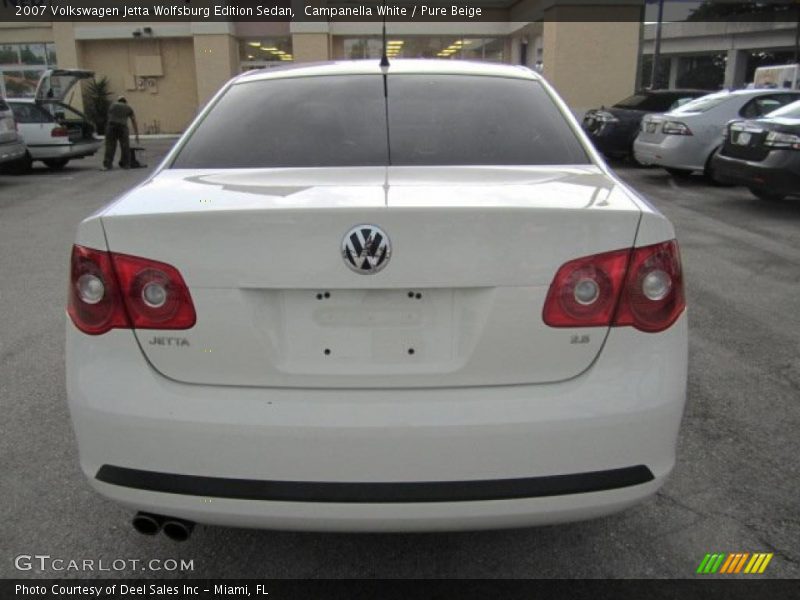 Campanella White / Pure Beige 2007 Volkswagen Jetta Wolfsburg Edition Sedan