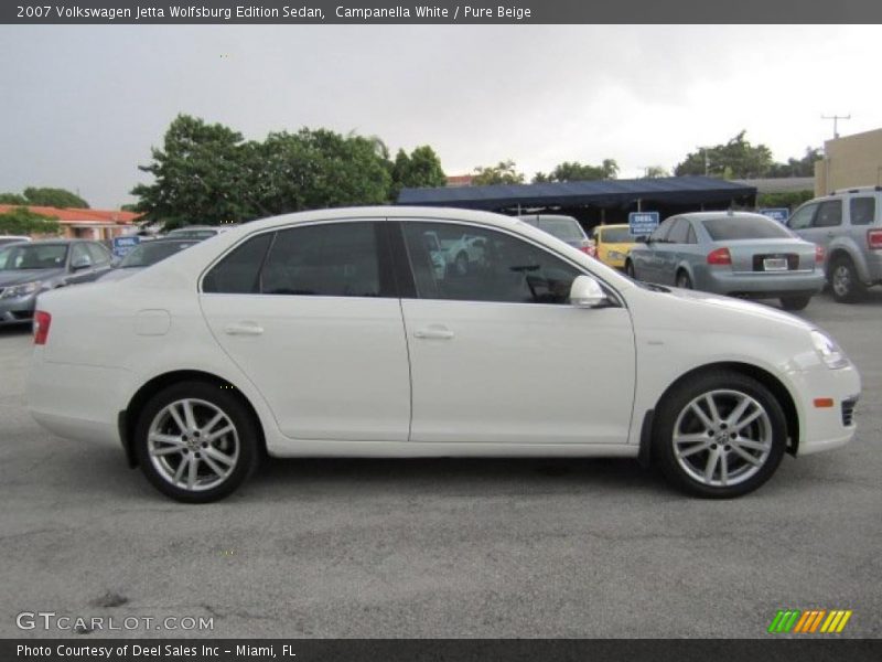 Campanella White / Pure Beige 2007 Volkswagen Jetta Wolfsburg Edition Sedan