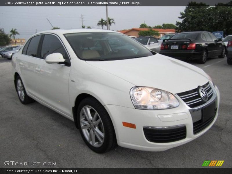 Campanella White / Pure Beige 2007 Volkswagen Jetta Wolfsburg Edition Sedan