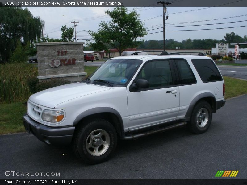 Oxford White / Medium Graphite 2000 Ford Explorer Sport 4x4