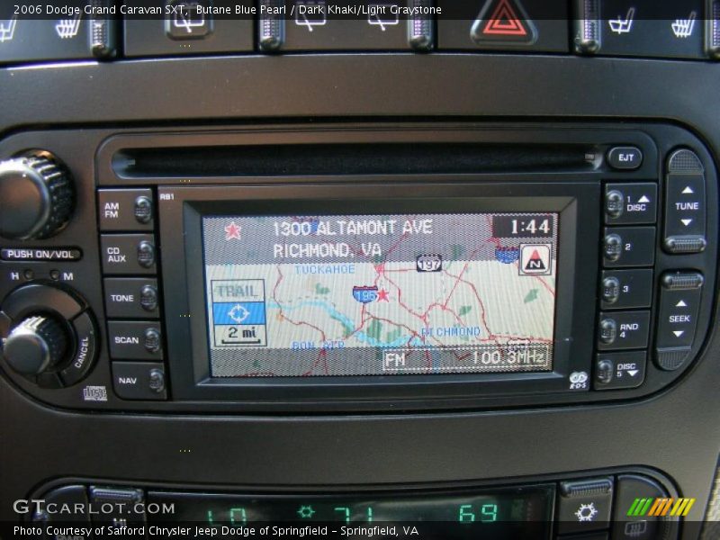 Butane Blue Pearl / Dark Khaki/Light Graystone 2006 Dodge Grand Caravan SXT