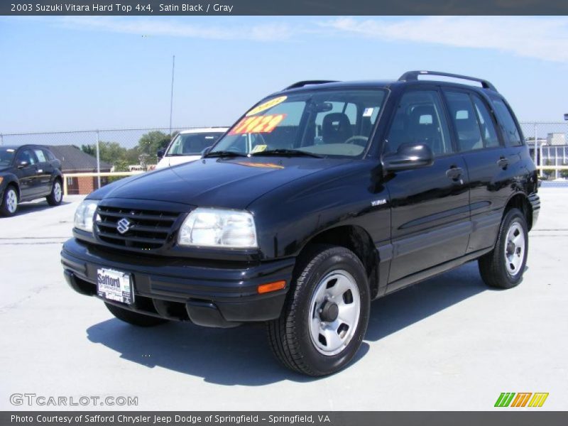 Satin Black / Gray 2003 Suzuki Vitara Hard Top 4x4