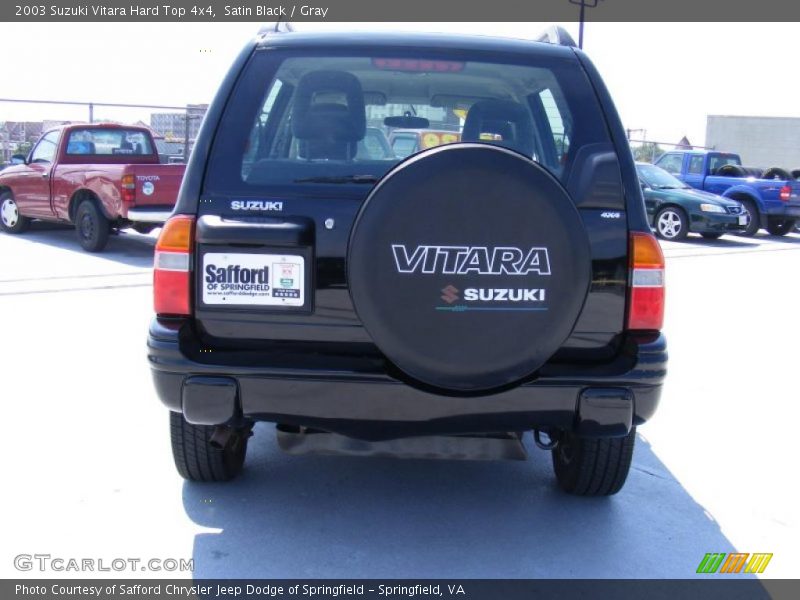 Satin Black / Gray 2003 Suzuki Vitara Hard Top 4x4