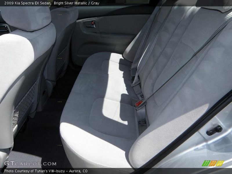 Bright Silver Metallic / Gray 2009 Kia Spectra EX Sedan