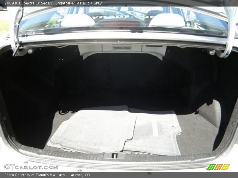 Bright Silver Metallic / Gray 2009 Kia Spectra EX Sedan