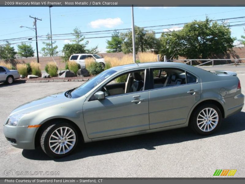 Moss Metallic / Dark Charcoal 2009 Mercury Milan V6 Premier