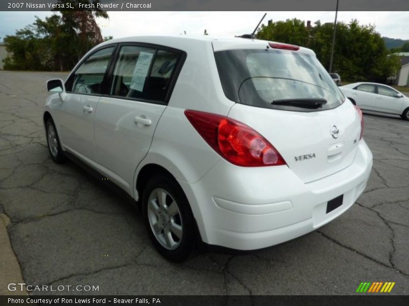 Fresh Powder / Charcoal 2007 Nissan Versa SL