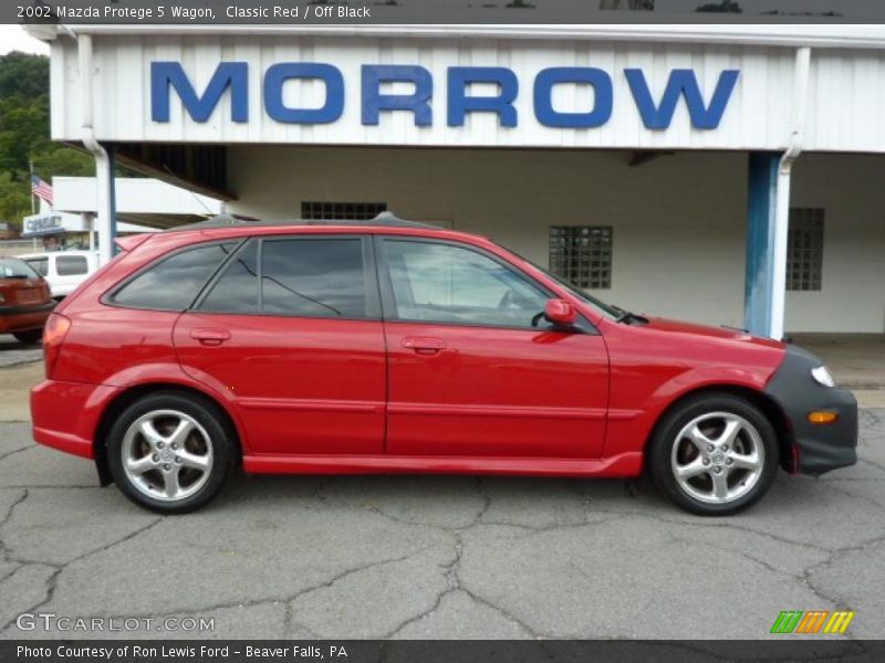 Classic Red / Off Black 2002 Mazda Protege 5 Wagon