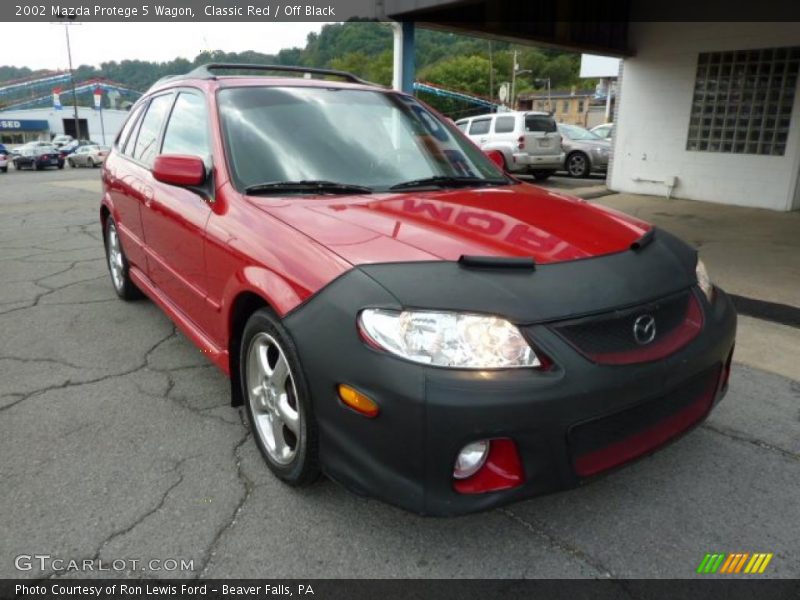 Classic Red / Off Black 2002 Mazda Protege 5 Wagon