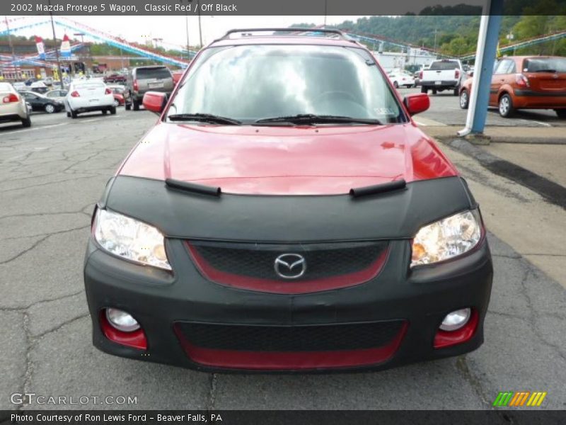 Classic Red / Off Black 2002 Mazda Protege 5 Wagon