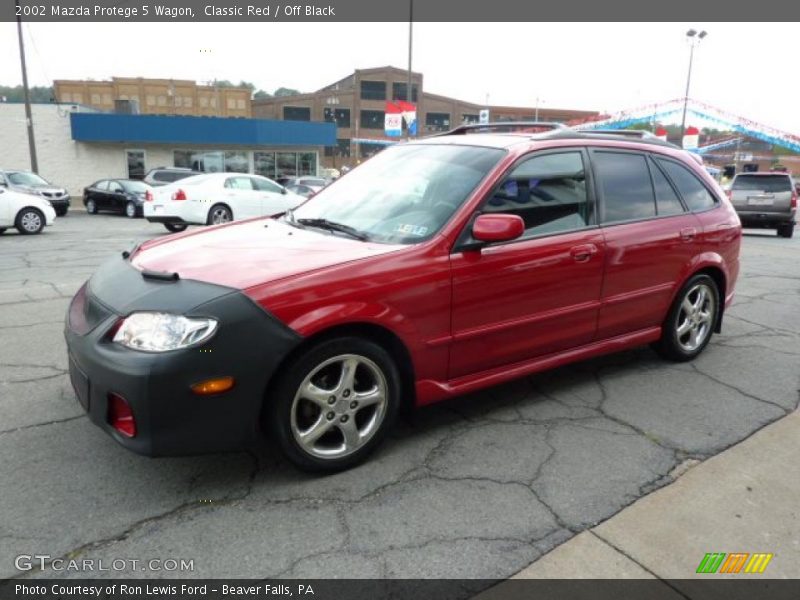 Classic Red / Off Black 2002 Mazda Protege 5 Wagon