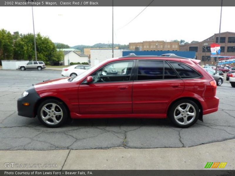 Classic Red / Off Black 2002 Mazda Protege 5 Wagon