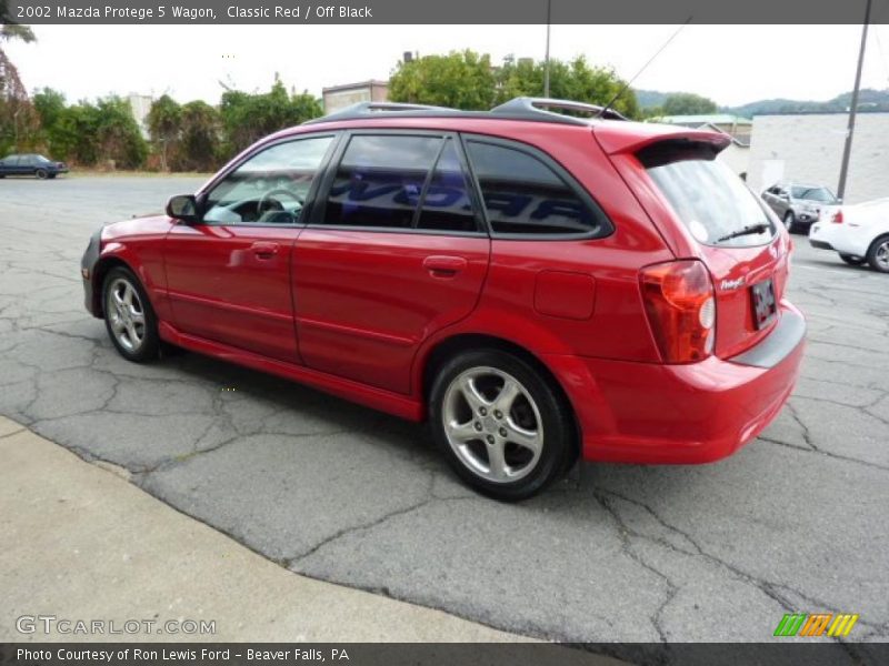 Classic Red / Off Black 2002 Mazda Protege 5 Wagon