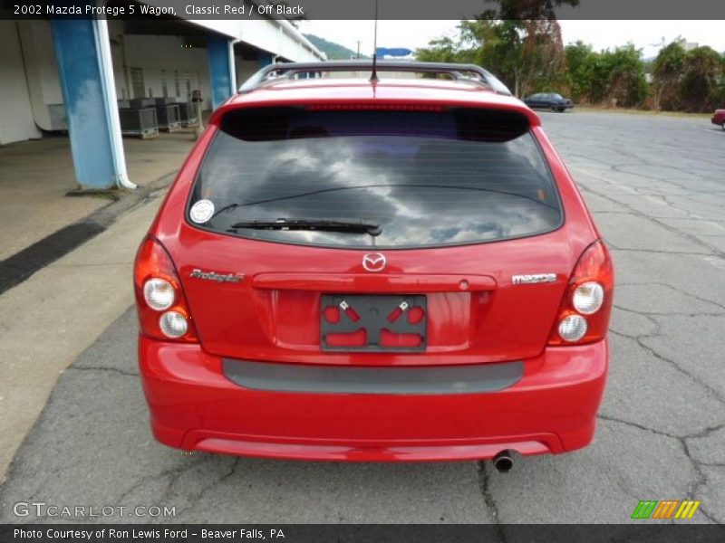 Classic Red / Off Black 2002 Mazda Protege 5 Wagon