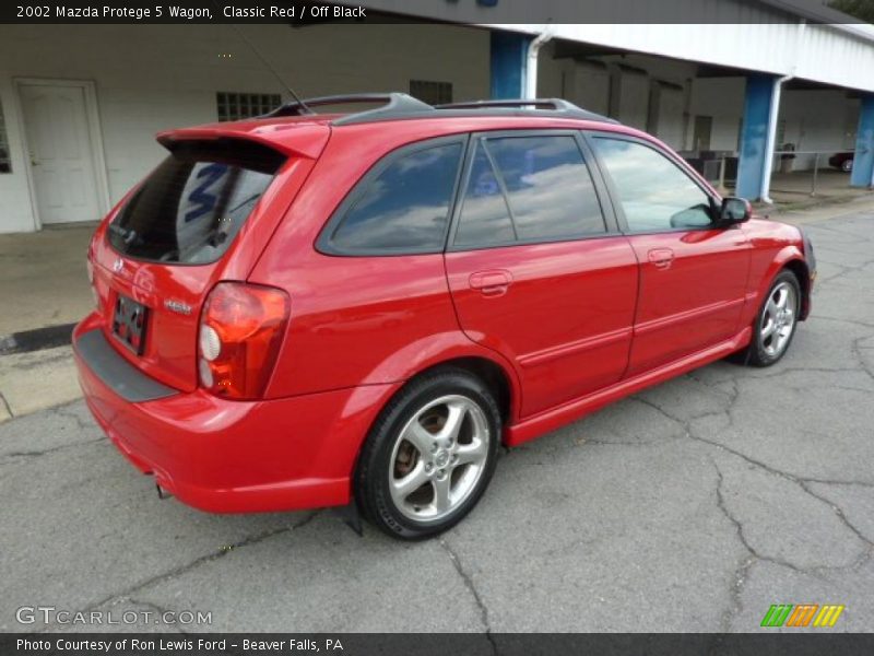 Classic Red / Off Black 2002 Mazda Protege 5 Wagon