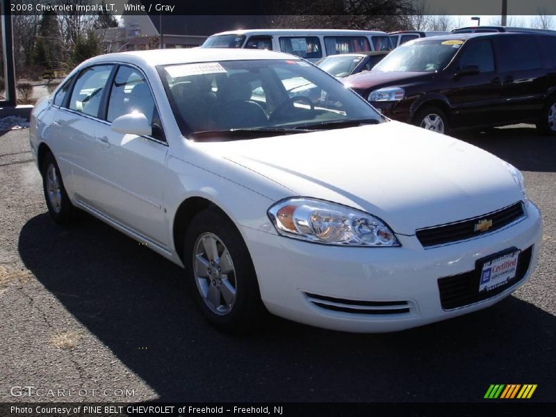 White / Gray 2008 Chevrolet Impala LT