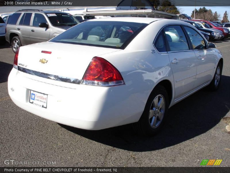 White / Gray 2008 Chevrolet Impala LT
