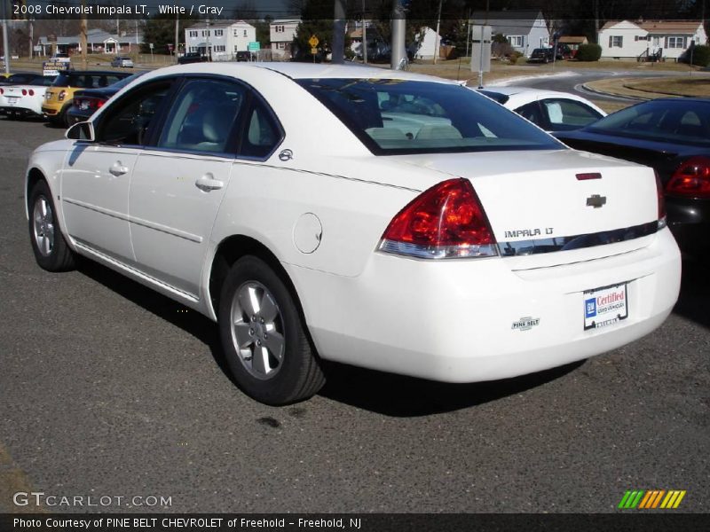White / Gray 2008 Chevrolet Impala LT