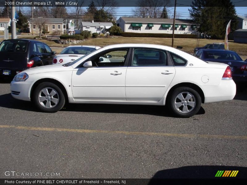 White / Gray 2008 Chevrolet Impala LT