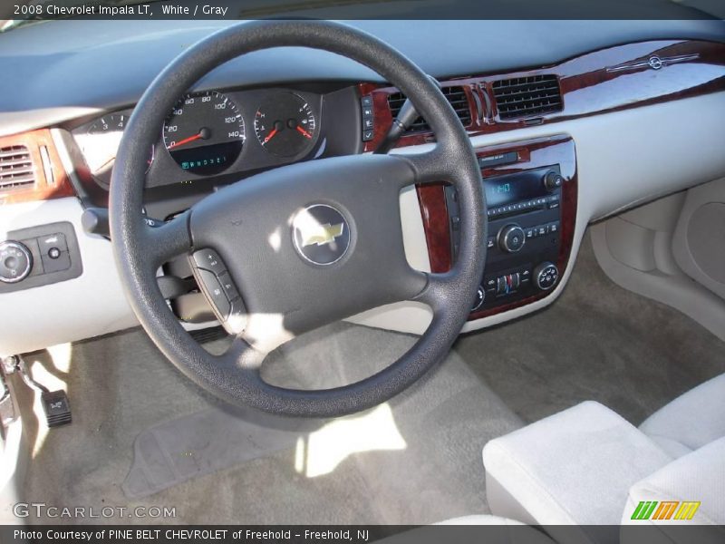 White / Gray 2008 Chevrolet Impala LT