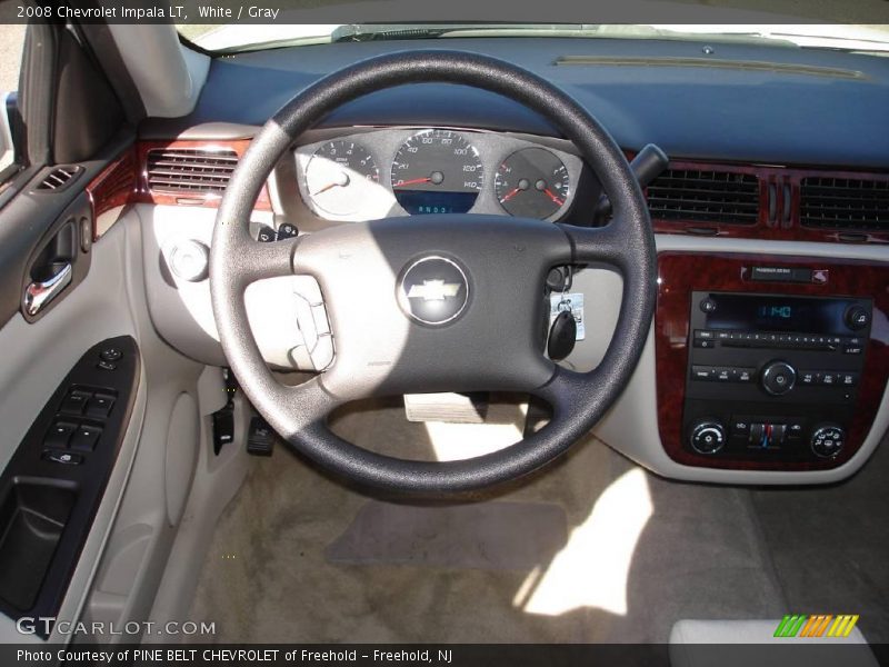 White / Gray 2008 Chevrolet Impala LT