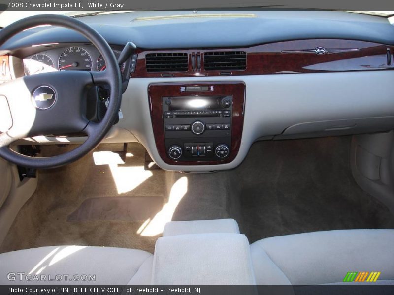 White / Gray 2008 Chevrolet Impala LT