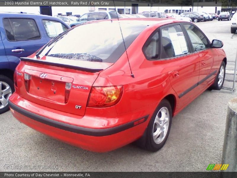 Rally Red / Dark Gray 2003 Hyundai Elantra GT Hatchback